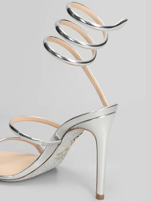 René Caovilla Cleo Metallic Sandals - RENE CAOVILLA - BALAAN 5