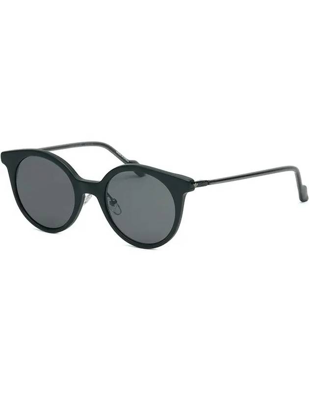 Sunglasses AOK007 009 000 Black matte horn rim round fashion - ADIDAS - BALAAN 4