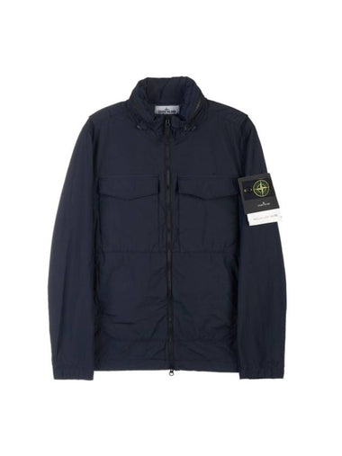 Wappen Naslan Light Watro Zip-up Jacket Navy - STONE ISLAND - BALAAN 1