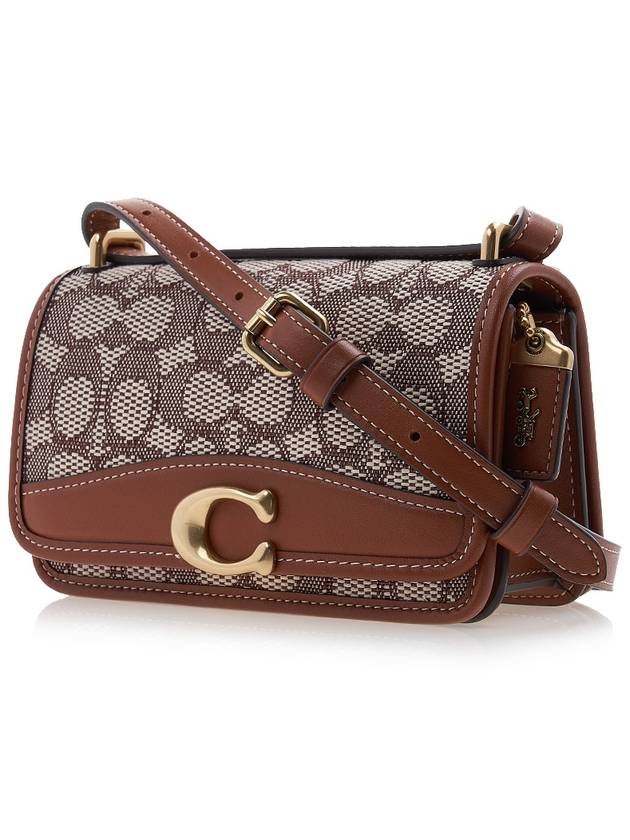 Signature jacquard shoulder bag CD726 COCOA BURNISHED AMB - COACH - BALAAN 2