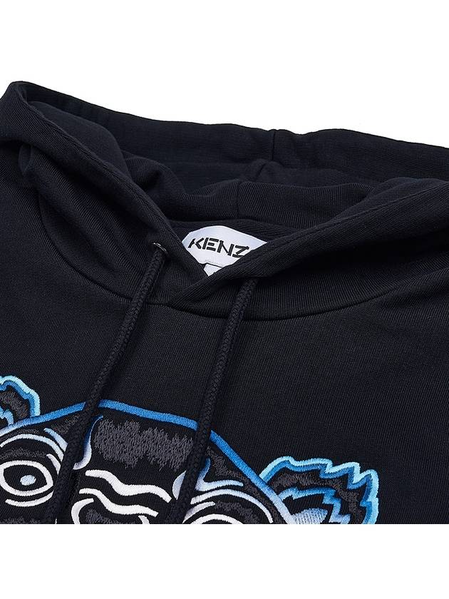 Gradient Tiger Logo Hoodie Black - KENZO - BALAAN 5