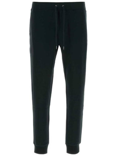 Drawstring Cotton Track Pants Black - POLO RALPH LAUREN - BALAAN 2