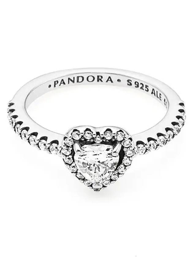 Elevated Heart Sterling Ring Silver - PANDORA - BALAAN 3