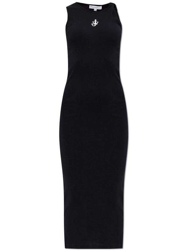 JW Anderson Ribbed Dress, Women's, Black - JW ANDERSON - BALAAN 1