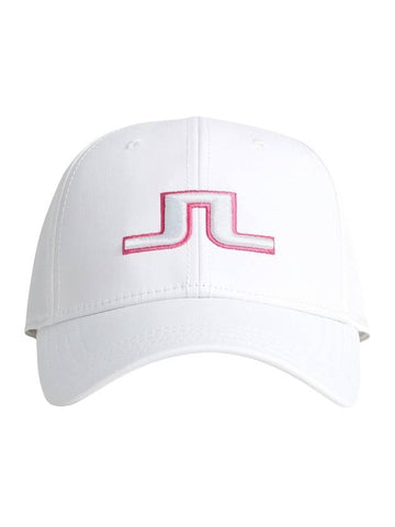 Anga Embroidered Logo Ball Cap White - J.LINDEBERG - BALAAN 1