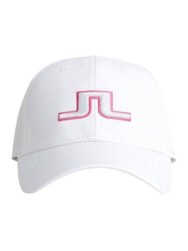 Anga Embroidered Logo Ball Cap White - J.LINDEBERG - BALAAN 1