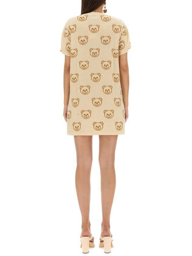 23 fw Dress WITH Teddy Bear Embroid 049155022004 B0040439184 - MOSCHINO - BALAAN 1