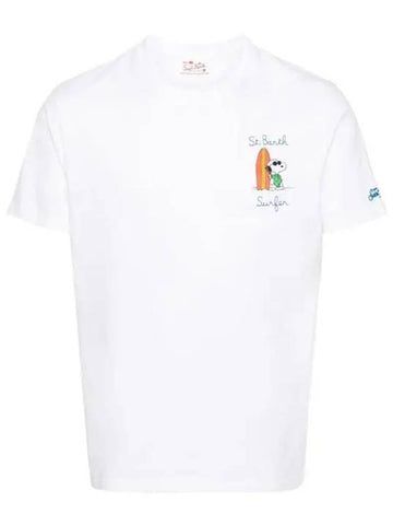 MC2 Raw Bath Surfer Snoopy Short Sleeve T Shirt - MC 2 SAINT BARTH - BALAAN 1