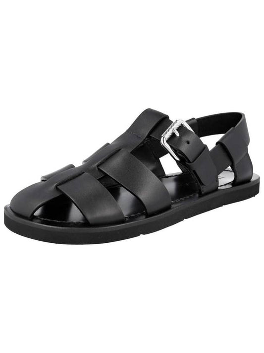 Novo Calf Sandals Blac - PRADA - BALAAN 2