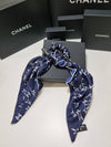 CC logo scarf hair scrunchie - CHANEL - BALAAN 4