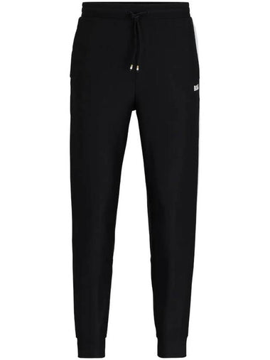 Berrettini Stripe Detail Track Pants Black - HUGO BOSS - BALAAN 1