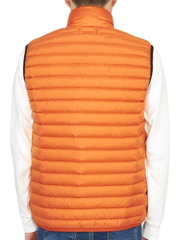 Loom Woven Chambers Recycled Nylon Down Padding Vest Orange - STONE ISLAND - BALAAN 6