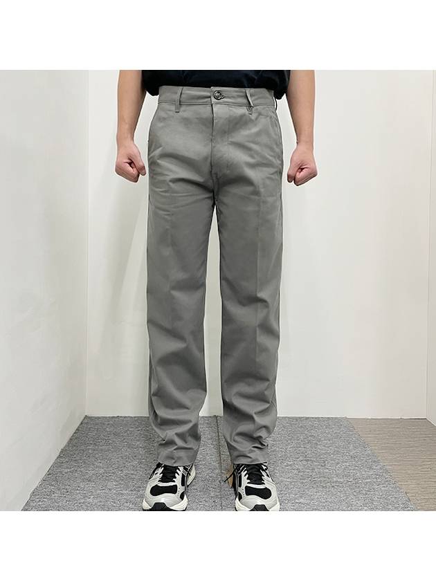 Chino Straight Pants Grey - AMI - BALAAN 3