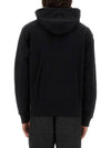 Bold Fox Head Patch Cotton Zip-Up Hoodie Black - MAISON KITSUNE - BALAAN 4