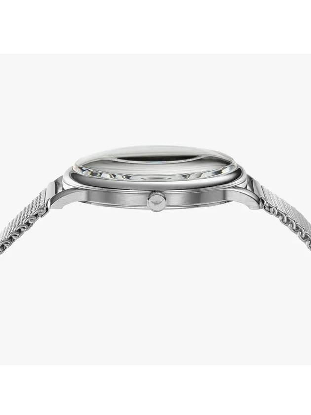 Men's Three-Hand Date Metal Watch Silver - EMPORIO ARMANI - BALAAN 4