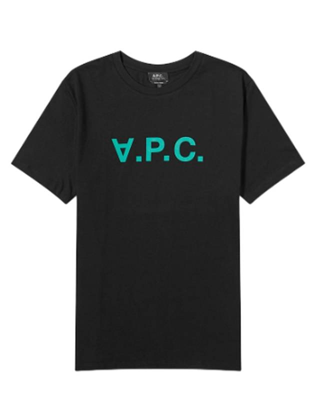 VPC Logo Organic Cotton Short Sleeve T-Shirt Black - A.P.C. - BALAAN 2