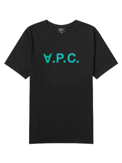 VPC Logo Organic Cotton Short Sleeve T-Shirt Black - A.P.C. - BALAAN 2