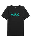 VPC Logo Organic Cotton Short Sleeve T-Shirt Black - A.P.C. - BALAAN 1