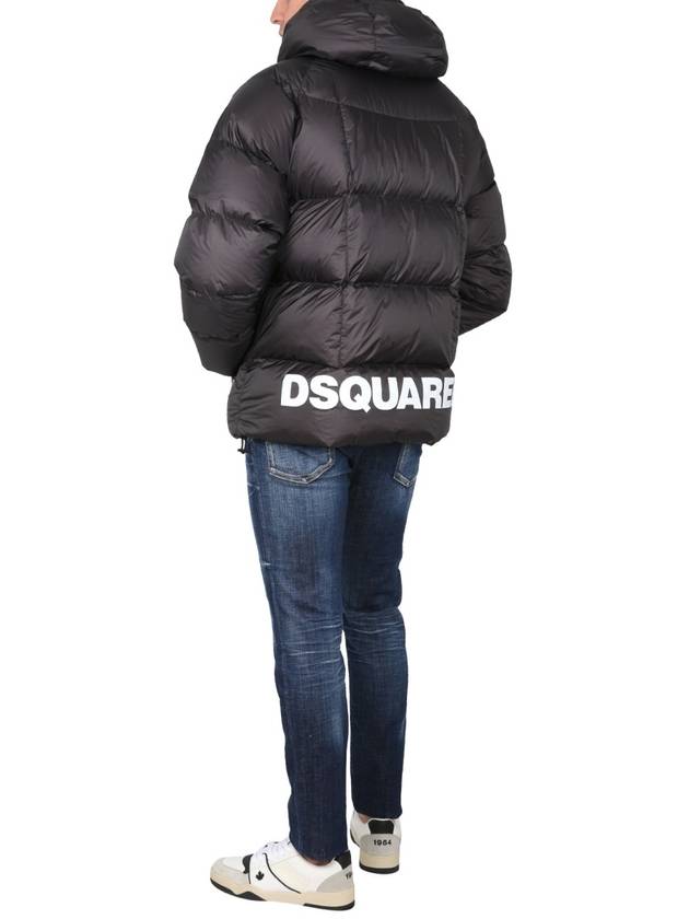 23 fw padded quilted jacket WITH maxi logo print S74AM1414S54056900 B0650294463 - DSQUARED2 - BALAAN 3