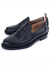 Pebble Grain Rubber Sole Penny Loafer Black - THOM BROWNE - BALAAN 2