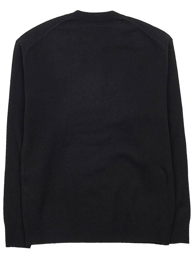 Boke Flower Merino Wool Knit Top Black - KENZO - BALAAN 3