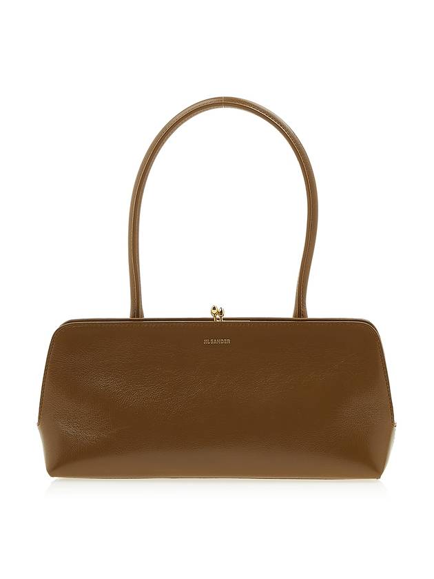 Small Goji Frame Leather Shoulder Bag Brown - JIL SANDER - BALAAN 1