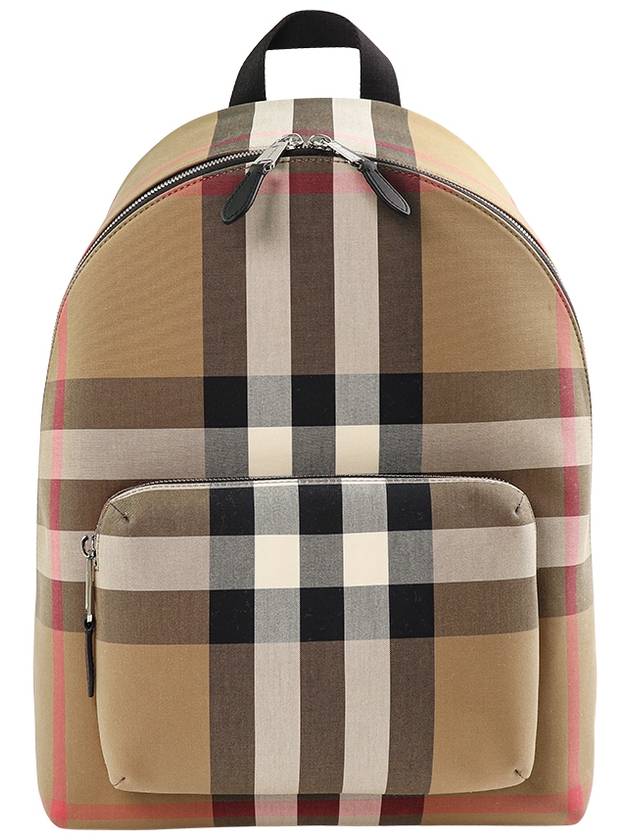 Jeff Check Backpack Brown - BURBERRY - BALAAN 2