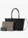 Intrecciato Lambskin Tote Bag Black - BOTTEGA VENETA - BALAAN 4