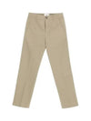 Cotton Chino Straight Pants Beige Khaki - AMI - BALAAN 2