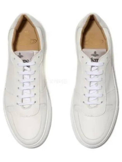 Men's Classic Trainer Logo Tab Low Top Sneakers White - VIVIENNE WESTWOOD - BALAAN 2