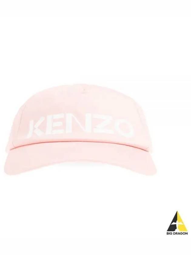 Paris Logo Print Cotton Ball Cap Pink - KENZO - BALAAN 2