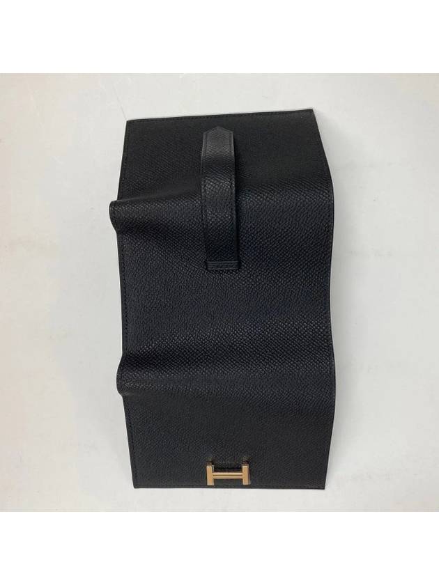 Bearn Combine Half Wallet Black - HERMES - BALAAN 10