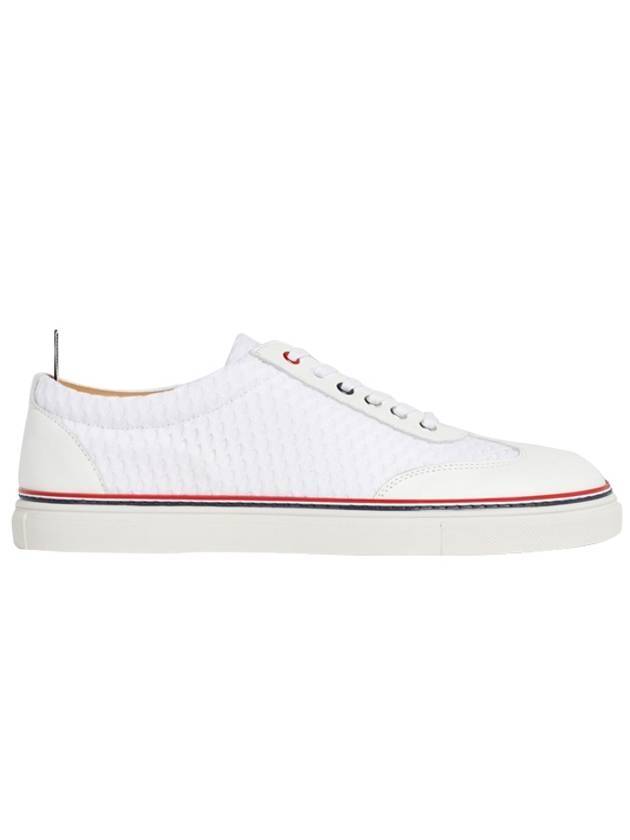 Men's Heavy Athletic Low Top Sneakers White - THOM BROWNE - BALAAN 1