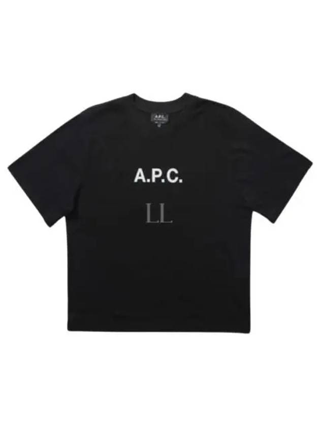 Mae Pique Mesh Short Sleeve T-Shirt Black - A.P.C. - BALAAN 2