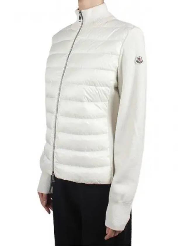 Women s Logo Patch Cardigan Padding Ivory 9B00014 M1131 030 271564 1119916 - MONCLER - BALAAN 1