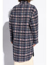 Gabriel Wool Check Single Coat Navy - ISABEL MARANT - BALAAN 5