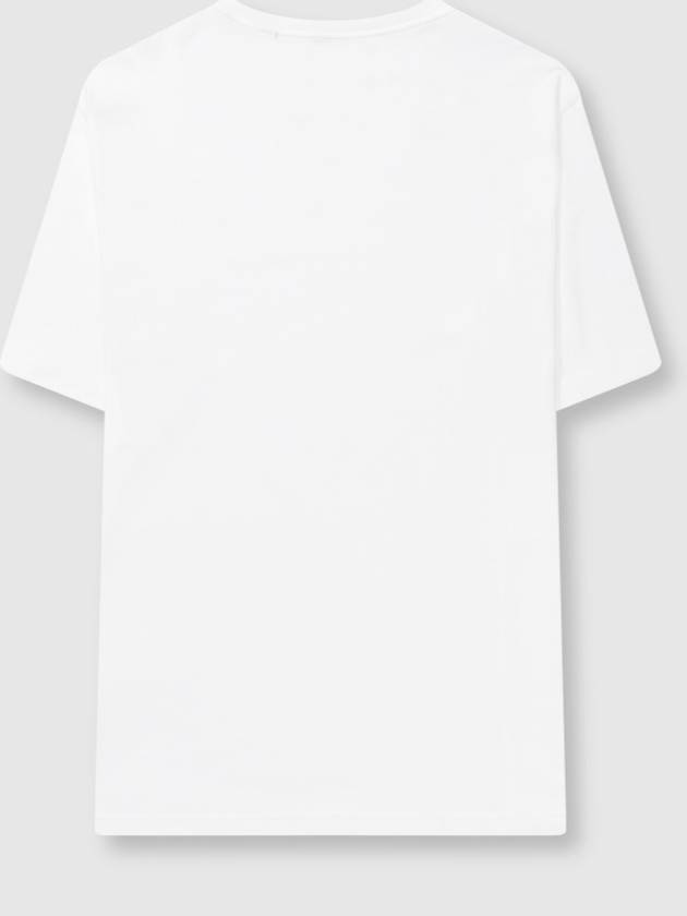 logo print cotton short sleeve t-shirt white - BURBERRY - BALAAN 3