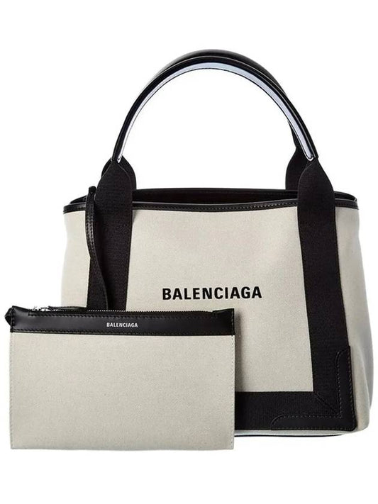 Cabas Logo Canvas Small Tote Bag Black - BALENCIAGA - BALAAN 2