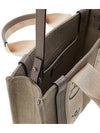 Woody Small Canvas Tote Bag Musk Grey - CHLOE - BALAAN 8