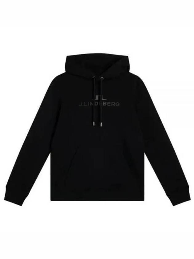 Alpha Logo Print Hoodie Black - J.LINDEBERG - BALAAN 2