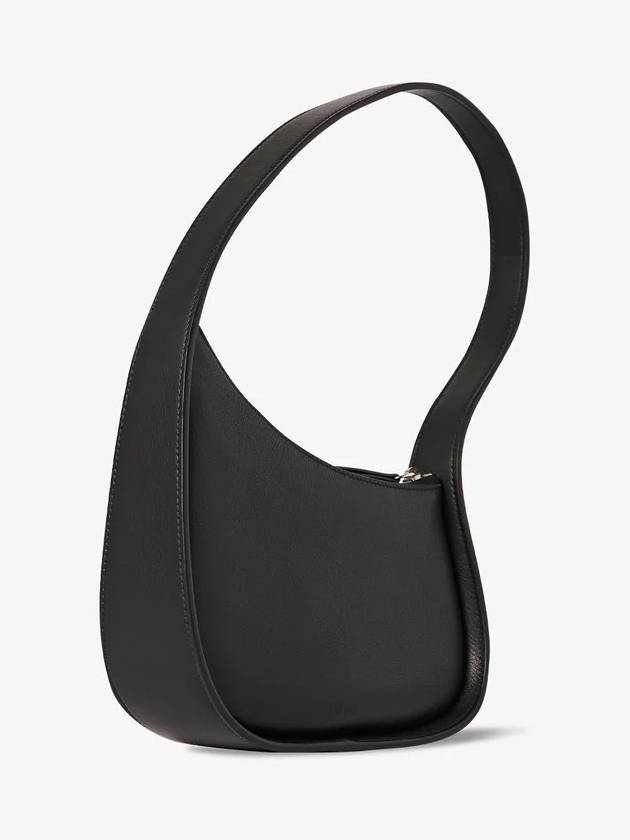 Half Moon Leather Shoulder Bag Black - THE ROW - BALAAN 4