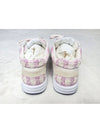 CC Logo Cotton Tweed Suede Calfskin Low Top Sneakers Pink Ecru - CHANEL - BALAAN 5