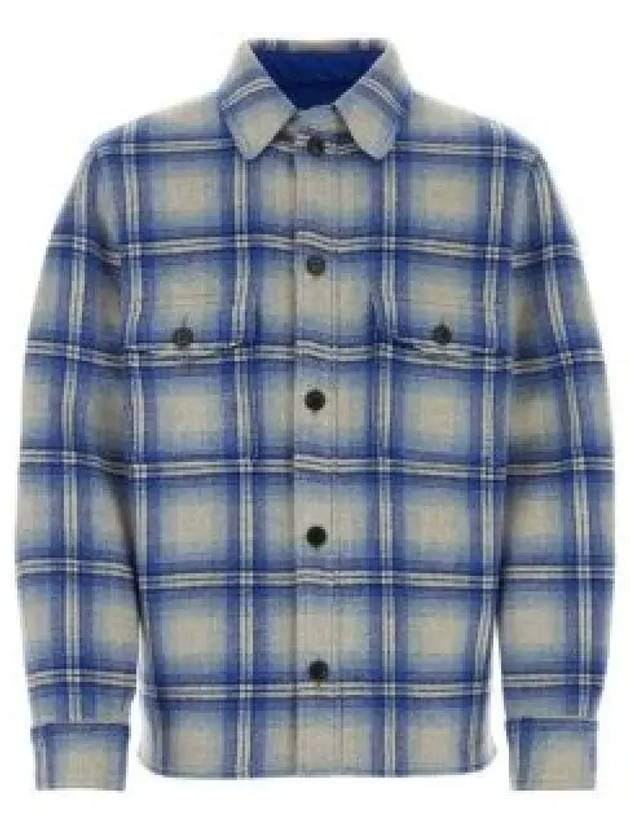 Kervon Check Wool Shirt Jacket Blue - ISABEL MARANT - BALAAN 2