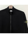 503A1 Stretch RWS Wool Knit Cardigan Black - STONE ISLAND - BALAAN 4