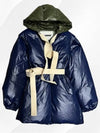 Women s Blue Hooded Vest Padded Coat J40AF0003JTN015 419 - JIL SANDER - BALAAN 3