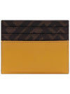 FF Square Leather Card Wallet Yellow - FENDI - BALAAN 5