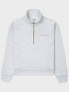 Half zip up Wimbledon quarter zip heather gray SS22NYCC QZ431HG - SPORTY & RICH - BALAAN 2