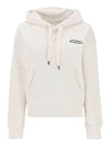 Sylla Embroidered Logo Oversized Hoodie Ecru - ISABEL MARANT - BALAAN 1