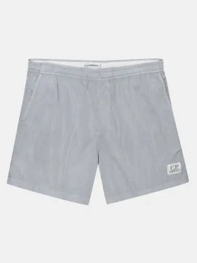 Men's Chrome Logo Patch Swim Shorts Griffin Grey - CP COMPANY - BALAAN 2