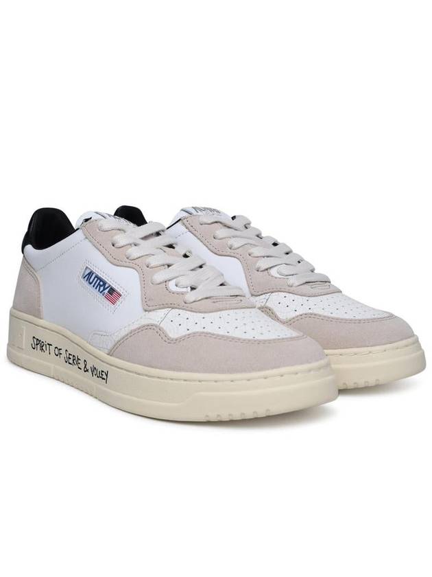 Medalist Suede Leather Low Top Sneakers White - AUTRY - BALAAN 3